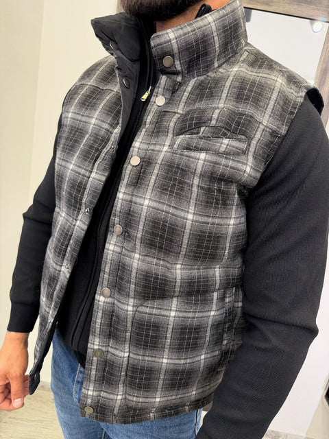 GILET REVERSIBILE QUADRI