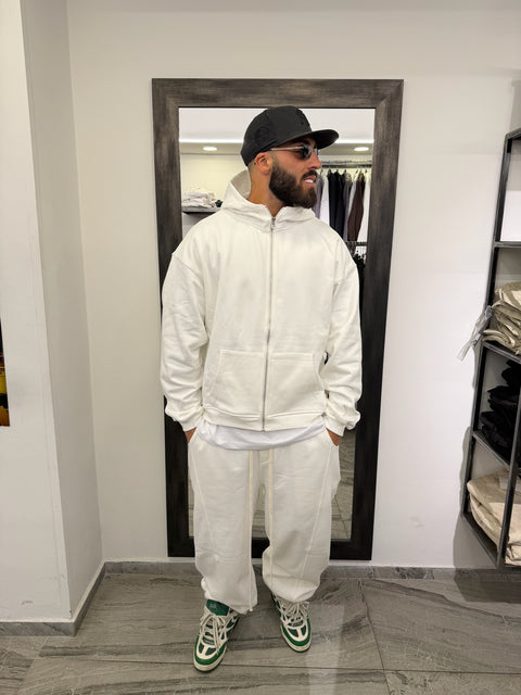 FELPA ZIP CAPPUCCIO (FELPATA)