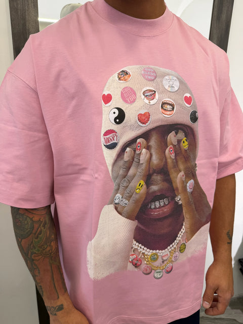 T-SHIRT PINK BEANIE