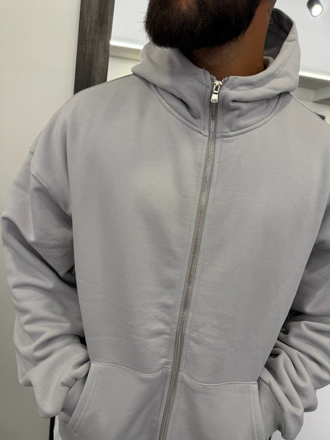 FELPA ZIP CAPPUCCIO (FELPATA)