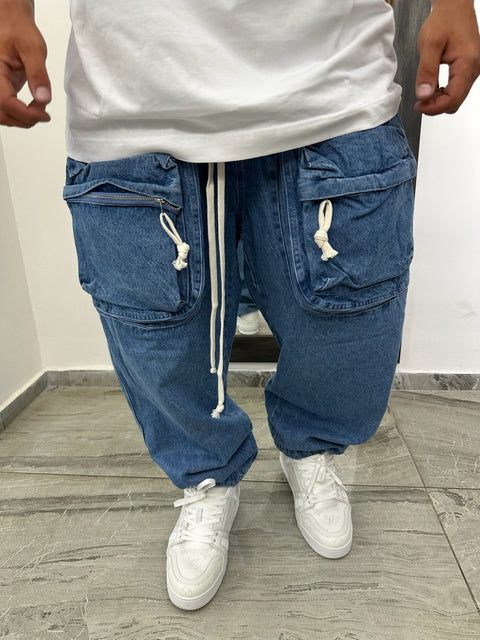 CARGO FRONT DENIM