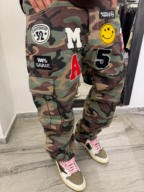 JEANS CARGO CAMO 246