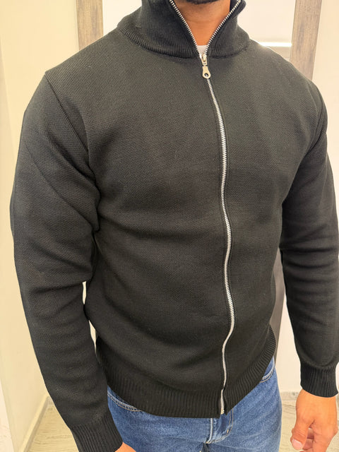 MAGLIONE COLLO ALTO ZIP