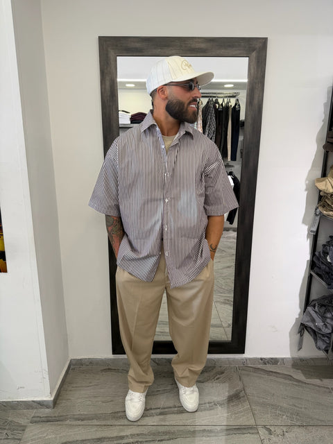 CAMICIA OVER RIGHE