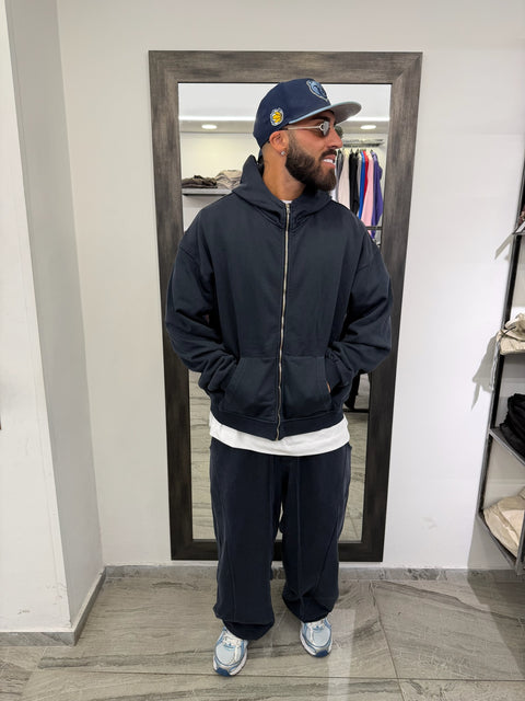 FELPA CAPPUCCIO ZIP SLAVATA