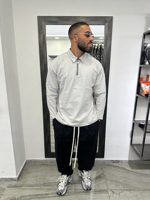 POLO ZIP MANICA LUNGA
