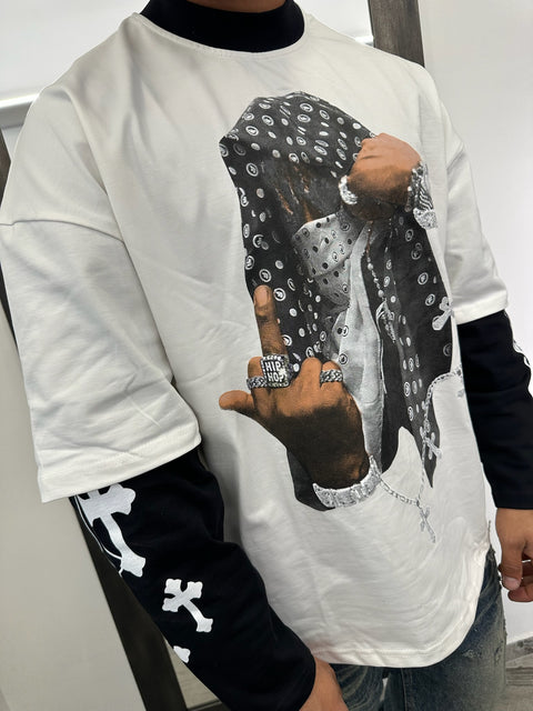 T-SHIRT DOUBLE SLEEVE BANDANA