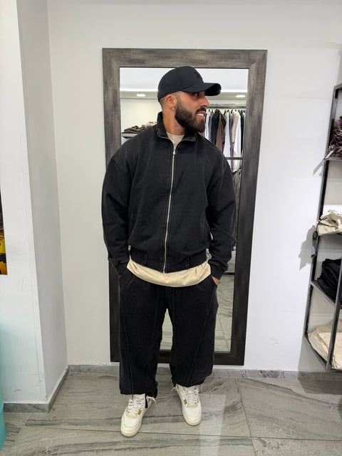 FELPA COLLETTO ZIP SLAVATA