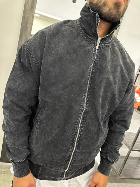 GIACCA COLLO ALTO STONEWASHED
