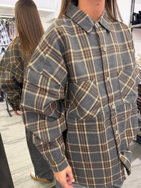 CAMICIA QUADRI OVER