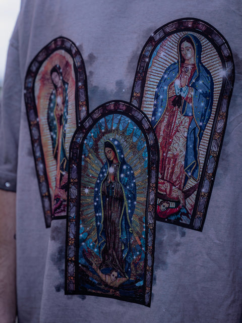 T-SHIRT THREE VIRGIN GREY